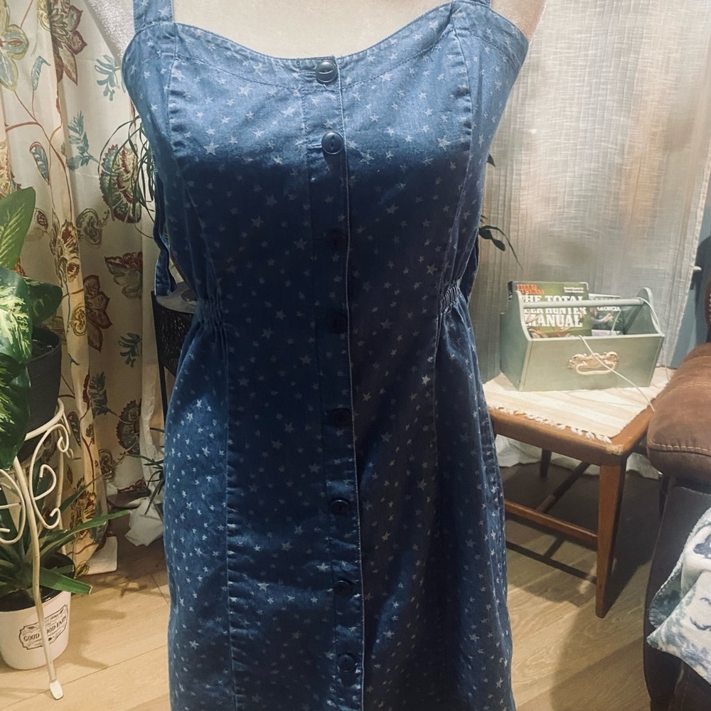 Madewell Denim Sundress with Stars ⭐️